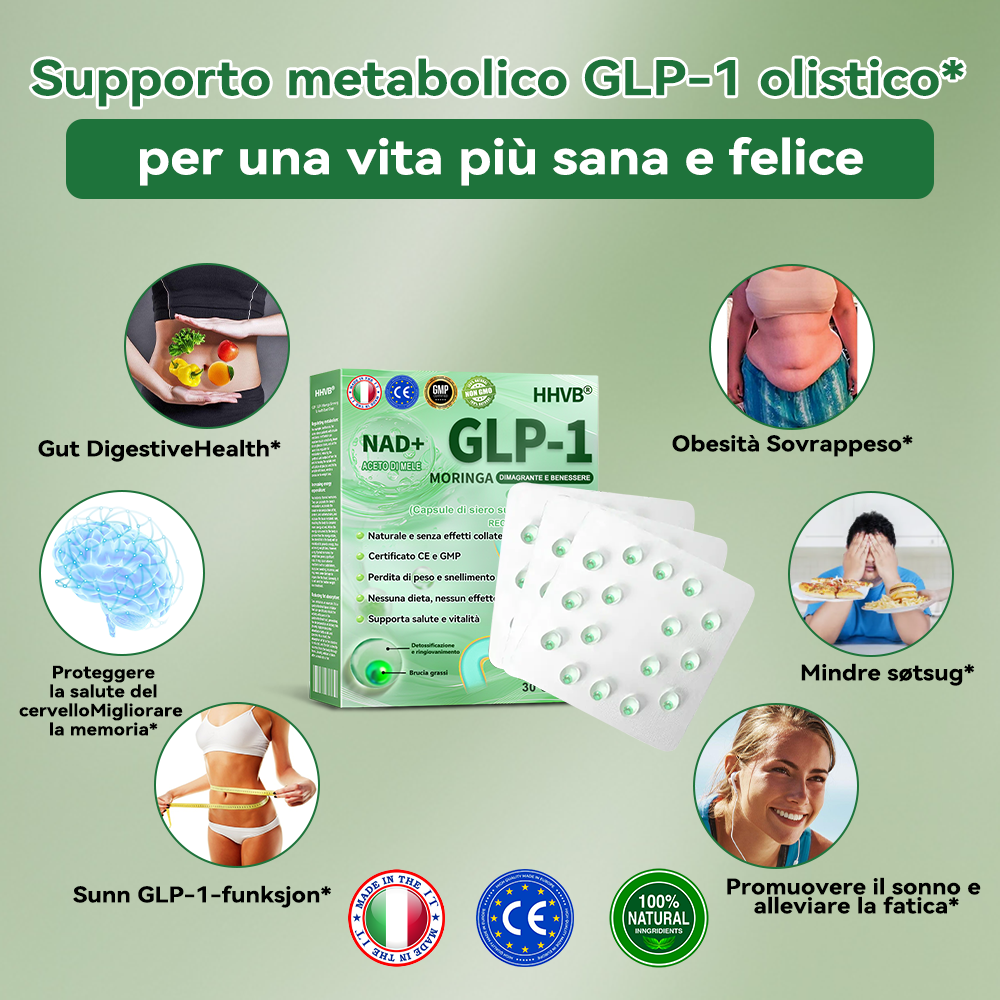 𝗛𝗛𝗩𝗕® 𝗚𝗟𝗣-𝟭 𝗣𝗲𝗿𝗹𝗲 𝗟𝗶𝗾𝘂𝗶𝗱𝗲 𝗮𝗹𝗹’𝗘𝘀𝘀𝗲𝗻𝘇𝗮 𝗨𝗹𝘁𝗿𝗮-𝗖𝗼𝗻𝗰𝗲𝗻𝘁𝗿𝗮𝘁𝗮 𝗽𝗲𝗿 𝗗𝗶𝗺𝗮𝗴𝗿𝗶𝗺𝗲𝗻𝘁𝗼 𝗲 𝗦𝗮𝗹𝘂𝘁𝗲